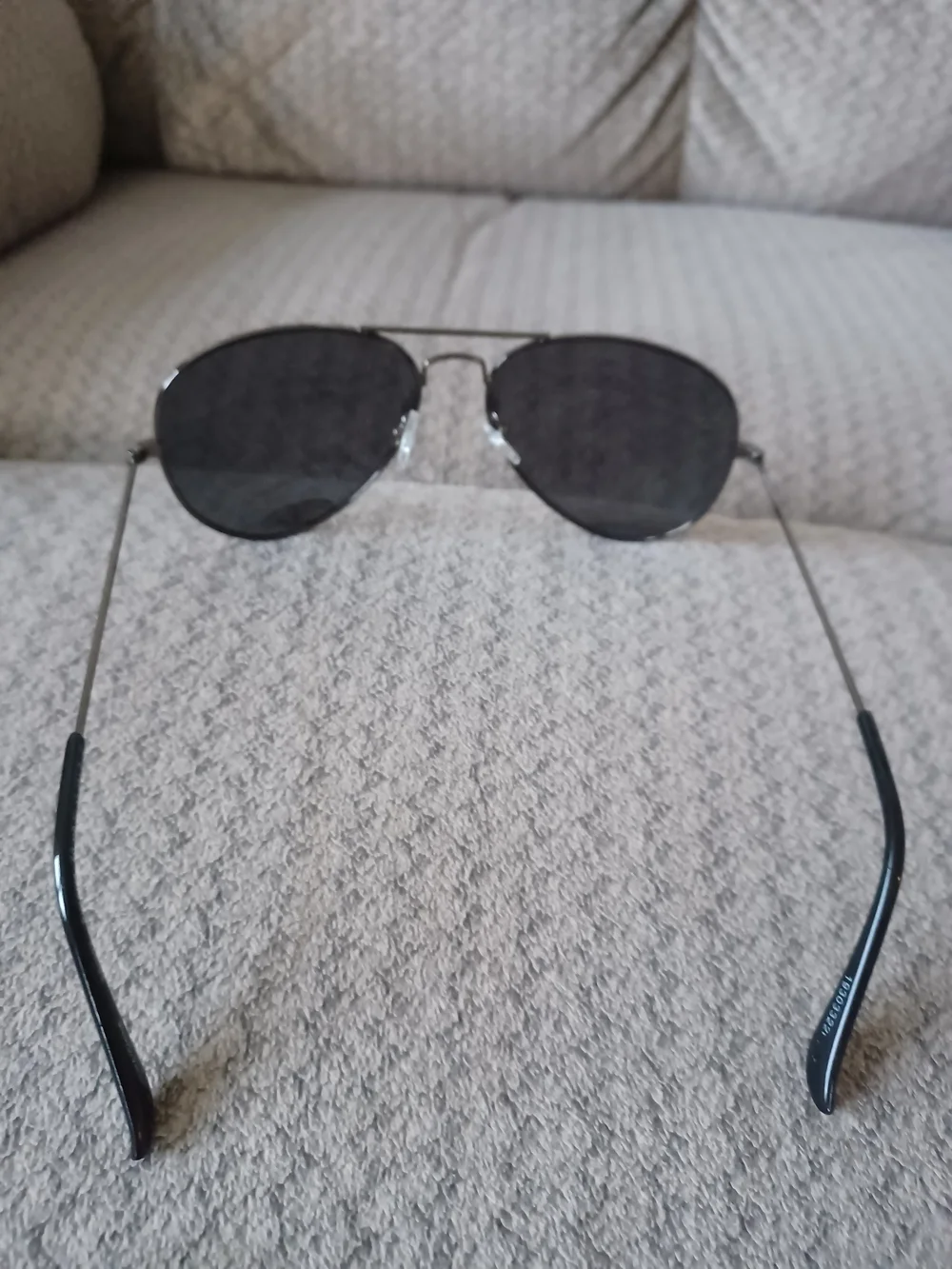 Foster Grant Aviator Sunglasses in Gunmetal with Dark Gray Lenses
